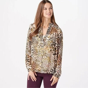 Lisa Rinna Collection womens tops size Large